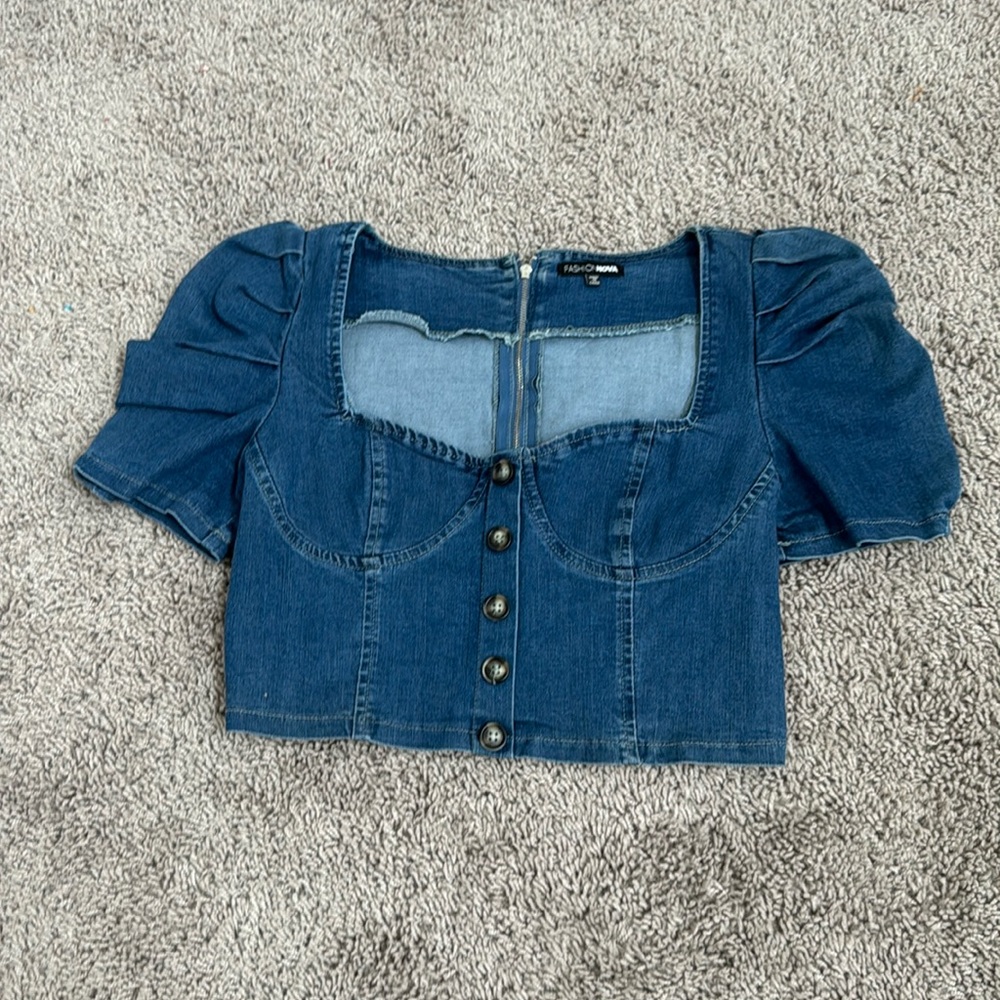 Slay Denim Top